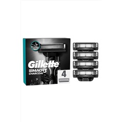 Gillette, Mach3 Charcoal Yedek Tıraş Bıçağı 4'lü