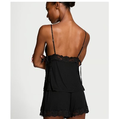 Victoria's Secret Ribbed Modal & Lace Cami Shorts Set