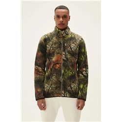 Bad Bear, Equinox Full-zip Haki Yeşil Fermuarlı Desenli Erkek Polar Sweatshirt