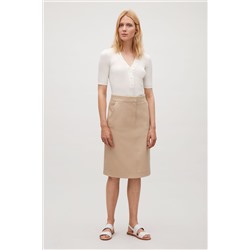 A-LINE TWILL SKIRT