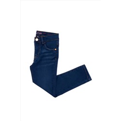 Kız Çocuk Koyu Mavi Jean Pantolon