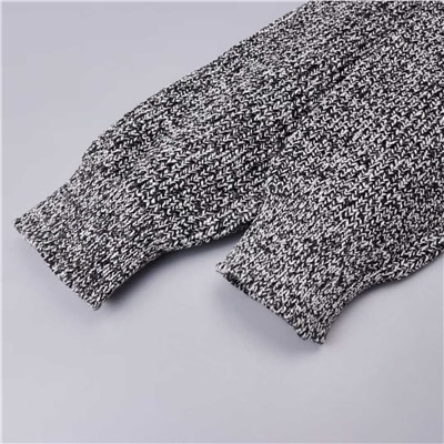 Повседневный короткий вязаный свитер с длинными рукавами