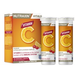 Nutraxin Vitamin C Rosehip Витамин С с экстрактом шиповника и биофлавоноиды 28 таблеток