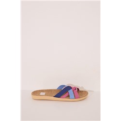 Sandalias tiras azul claro