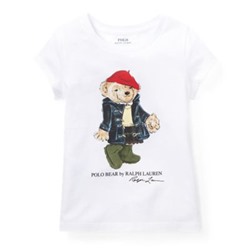 GIRLS 2-6X Wellie Bear Cotton T-Shirt