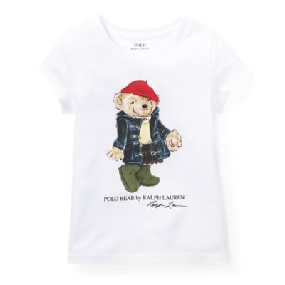 GIRLS 2-6X Wellie Bear Cotton T-Shirt