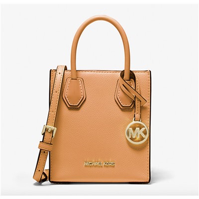 MICHAEL MICHAEL KORS Mercer Extra-Small Pebbled Leather Crossbody Bag