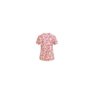 Zoe + Chloe Scrubs Fly, Pretty Butterfly Mock Wrap Print Top