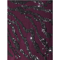 Нарядная футболка с принтом пайетками