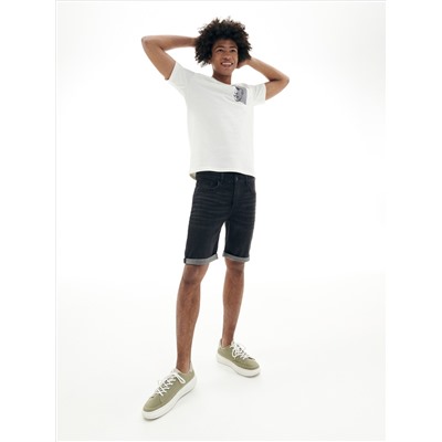 Shorts aus Denim im Slim-Fit