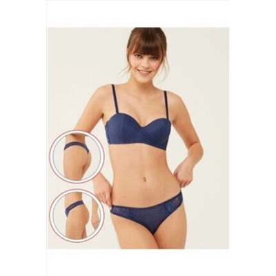 U.S. Polo Assn. Lotus Straplez Sütyen String Takım 66292