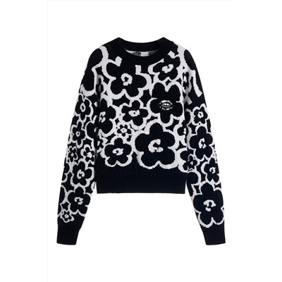 Jersey de lana y cachemir Negro