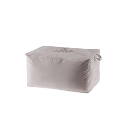 Çiçek Desen Baskılı Hurç - Gri - 64x41x35 cm