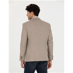 Açık Kahverengi Ekstra Slim Fit Spor Ceket