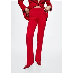 Pantalón recto traje -  Mujer | MANGO OUTLET Melilla