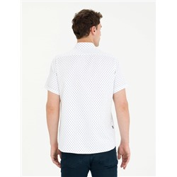 Haki Slim Fit Kısa Kollu Gömlek