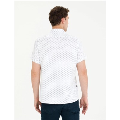 Haki Slim Fit Kısa Kollu Gömlek