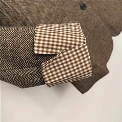 Модный клетчатый пиджак в стиле ретро   BOTTEG*A VENETT*E