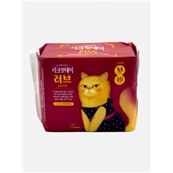 SECRETDAY LOVE Дышащие хлопковые прокладки (24,5 см.) 16шт