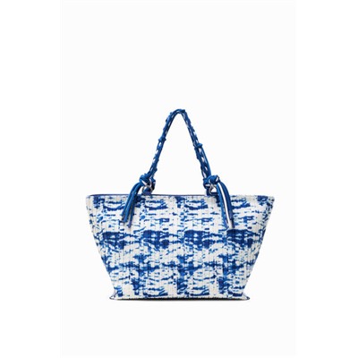 Bolso plisado con olas marinas