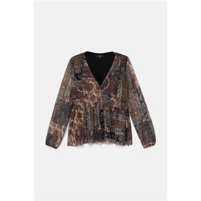 Camiseta evasé boho