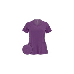 Jockey Scrubs Modern Tonal Embossed V-Neck Top