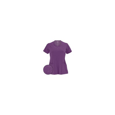 Jockey Scrubs Modern Tonal Embossed V-Neck Top