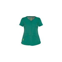 Vivi by Peaches Joy Henley Neck Scrub Top