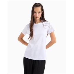 REGULAR FIT T-SHIRT WITH MINI SIGNATURE PRINT IN ASV COTTON