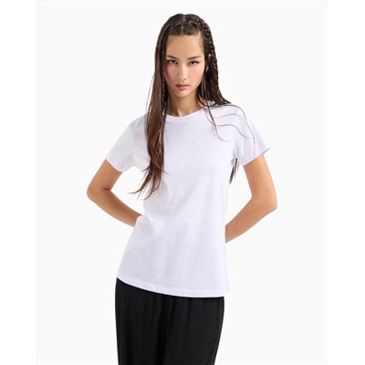 REGULAR FIT T-SHIRT WITH MINI SIGNATURE PRINT IN ASV COTTON