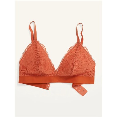 Lace V-Neck Bralette Top for Women