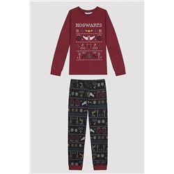 Penti Unisex Lic Hogwarts Fam Uzun Kollu Pijama Takımı PNO8WP2R23SK-MIX