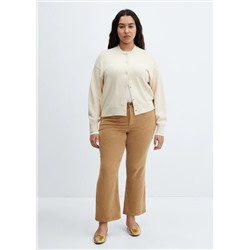 Pantalón flare crop pana