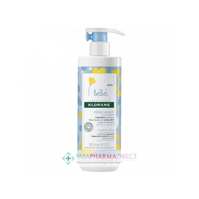 Klorane Bébé Bain Crème Lavante Cold Cream 500ml