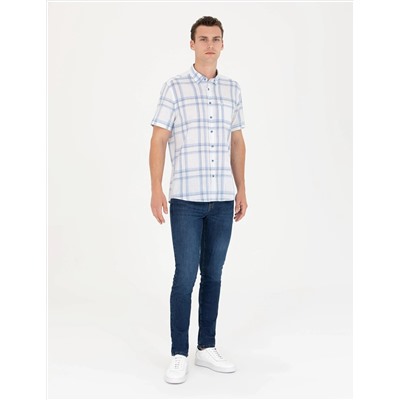 Mavi Regular Fit Kısa Kollu Gömlek
