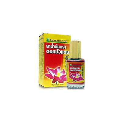Роликовый бальзам-ингалятор "Красный лотос" от OuiHeng 7мл / OuiHeng Red lotus oil balm 7ml