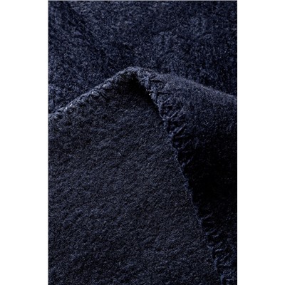 Plain Pamuklu Jakar Tv Battaniye - Lacivert - 130x170 cm