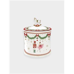Банка для продуктов, фарфор P, белая, Щелкунчик и фея, Magie de Noel