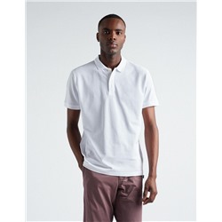 Piquet Polo, Men, White