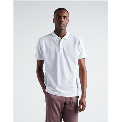 Piquet Polo, Men, White