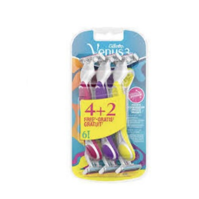Gillette Venus 3 Renkli Kullan At 4%2b2 6'lı