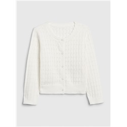 Toddler Pointelle Cardigan Sweater