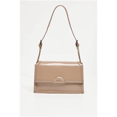 GUESS Bandolera de piel Isa - Topo