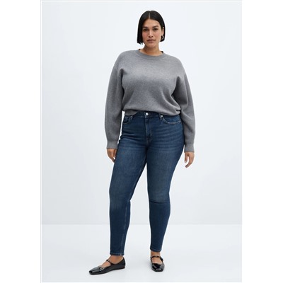 Jeans skinny tiro alto