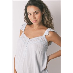 Camisón "maternity" soft touch verde