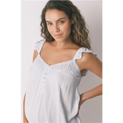 Camisón "maternity" soft touch verde