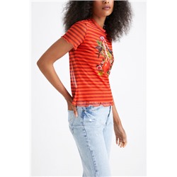 Camiseta slim rayas
