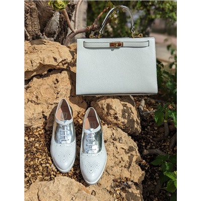 BDA · 6180 Blanco+Ab.Zapatos PELLE Birkin/2 (720) Blanco АКЦИЯ
