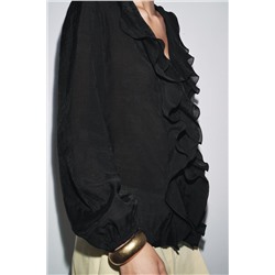 ZW COLLECTION RUFFLED SHIRT
