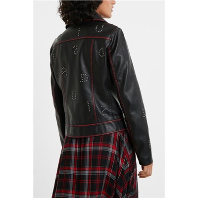 Chaqueta biker tachuelas